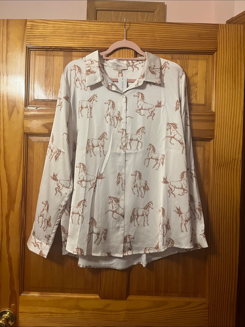 Flowy Western Silky Blouse